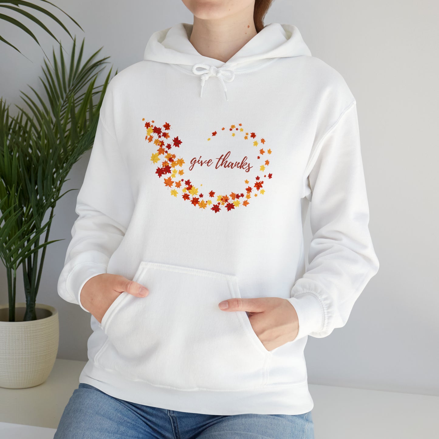 Give Thanks Unisex Hooded Sweatshirt