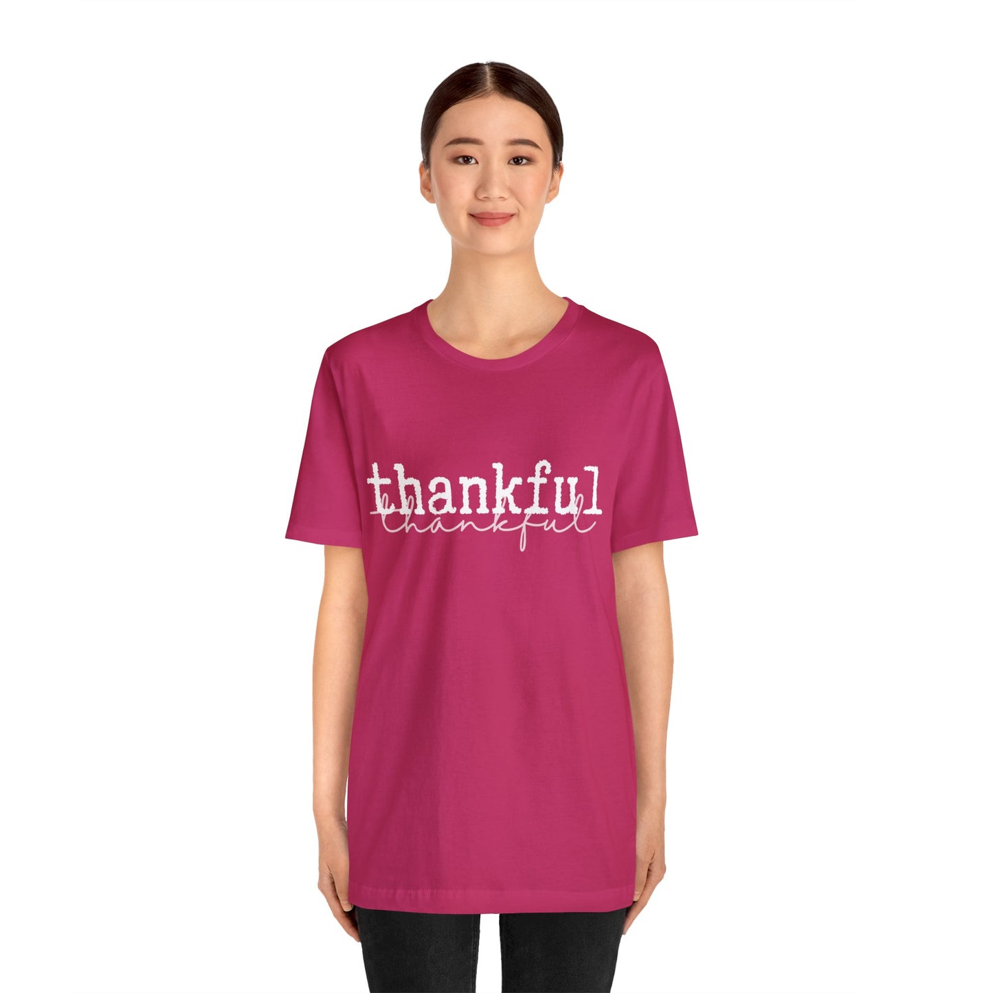 Thankful Unisex Jersey Short Sleeve Tee
