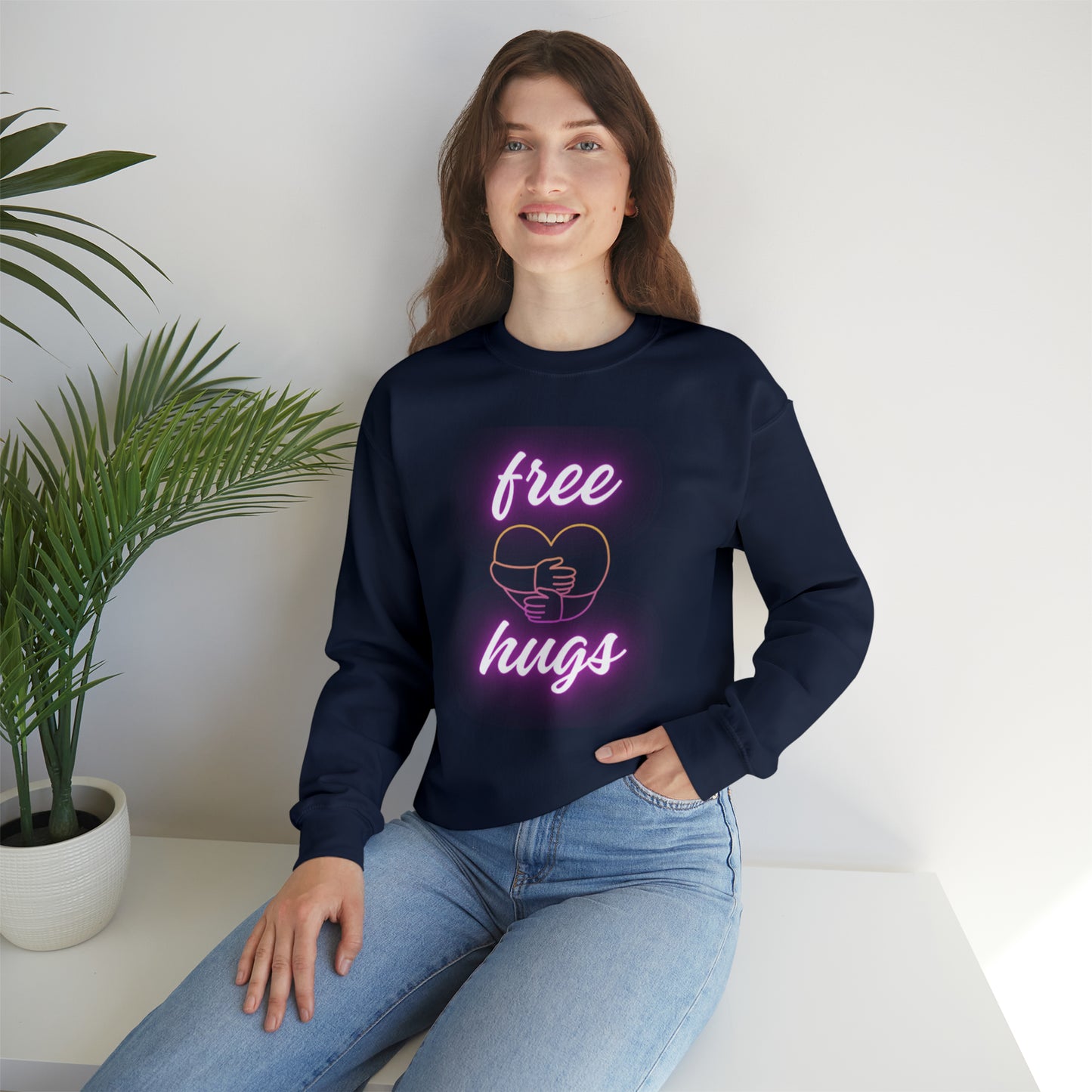 Free Hugs Unisex Crewneck Sweatshirt