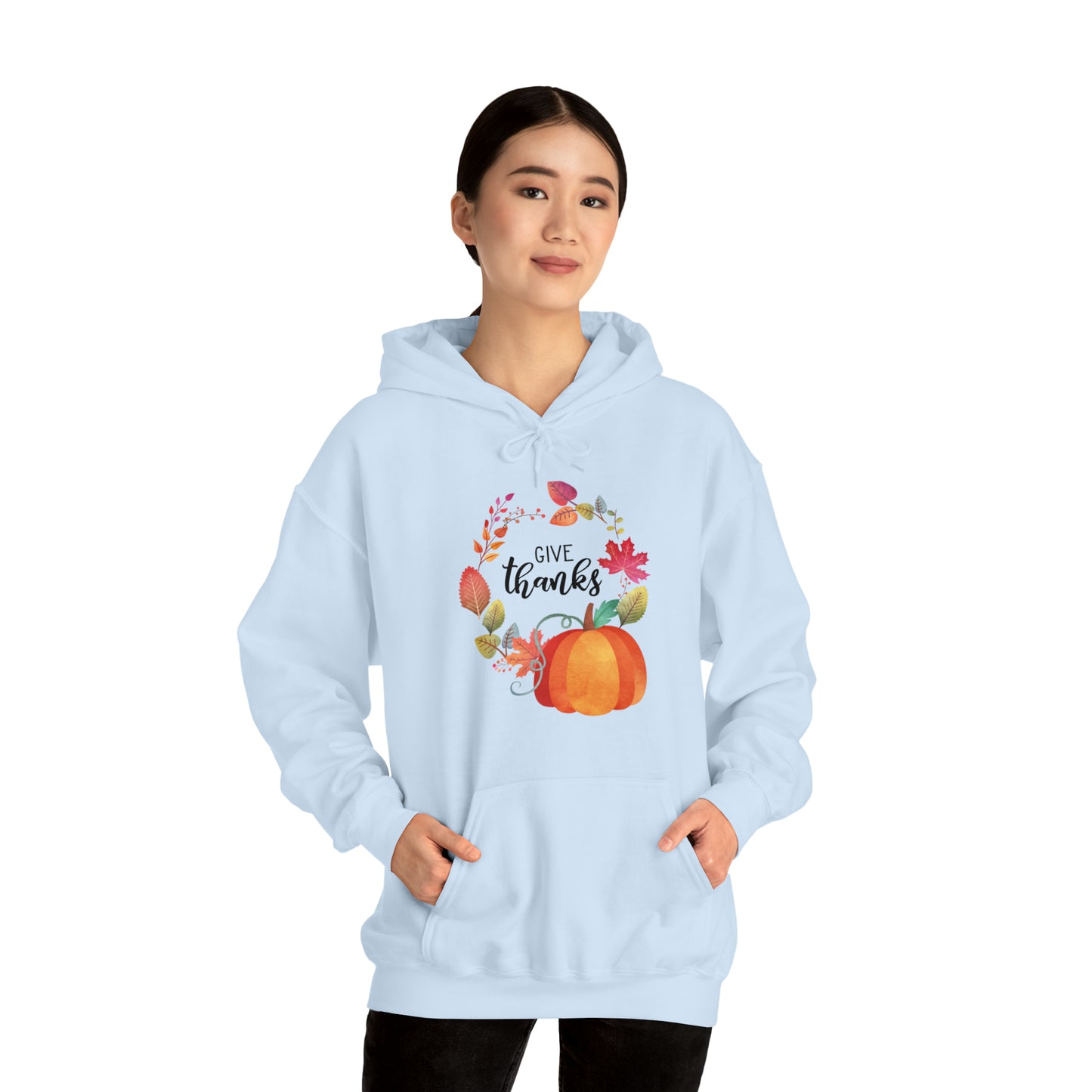 Give Thanks Unisex Hooded Sweatshirt