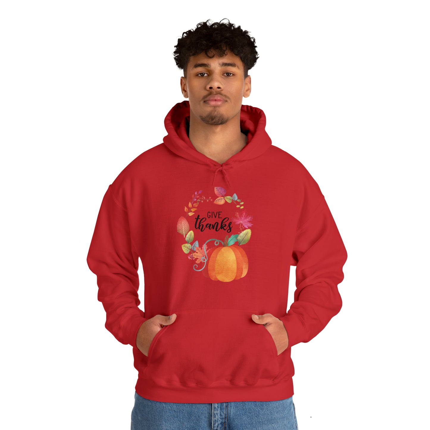 Give Thanks Unisex Hooded Sweatshirt