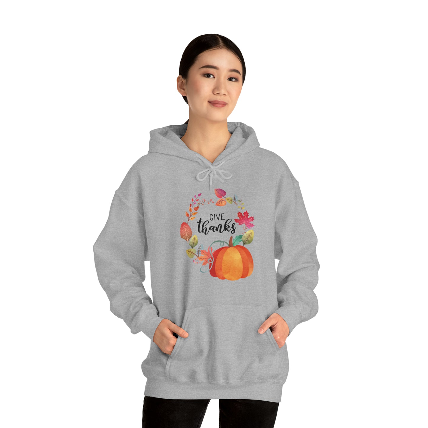 Give Thanks Unisex Hooded Sweatshirt