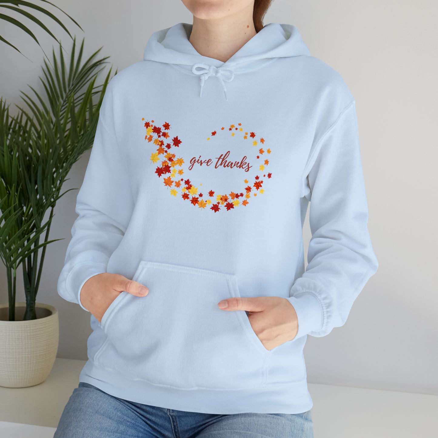 Give Thanks Unisex Hooded Sweatshirt