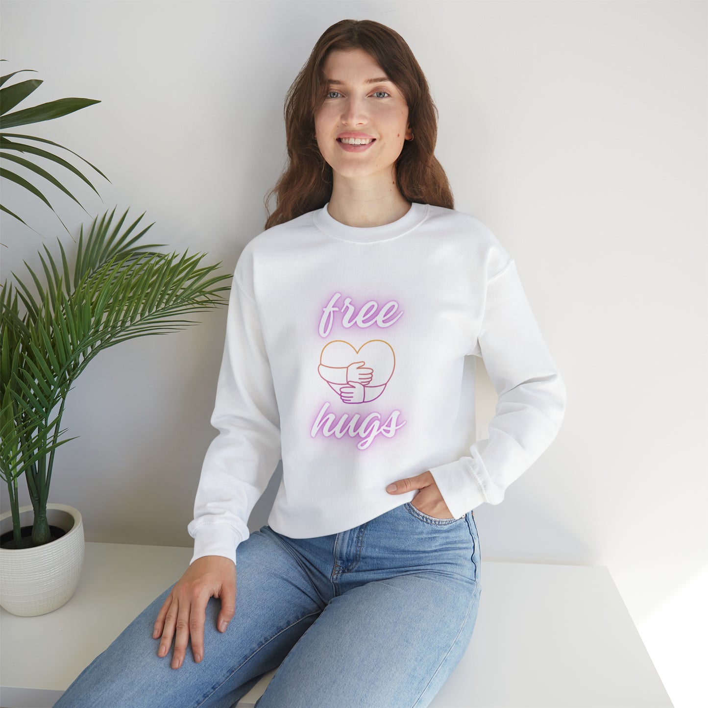 Free Hugs Unisex Crewneck Sweatshirt
