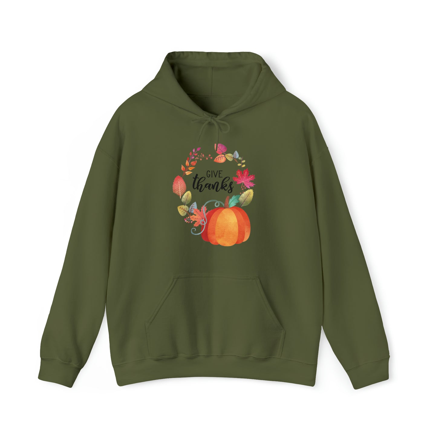 Give Thanks Unisex Hooded Sweatshirt