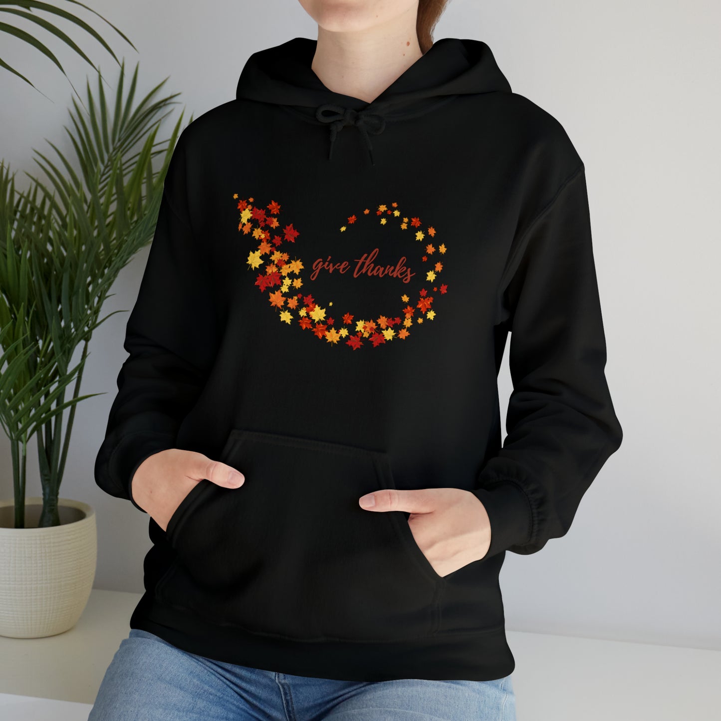 Give Thanks Unisex Hooded Sweatshirt