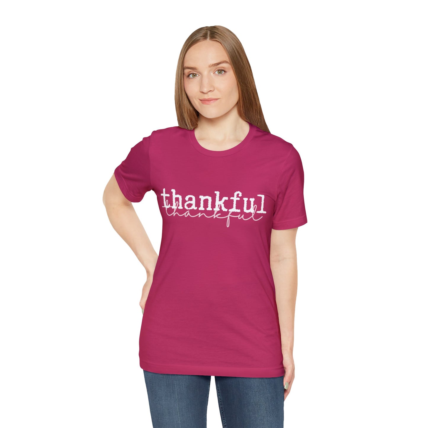 Thankful Unisex Jersey Short Sleeve Tee