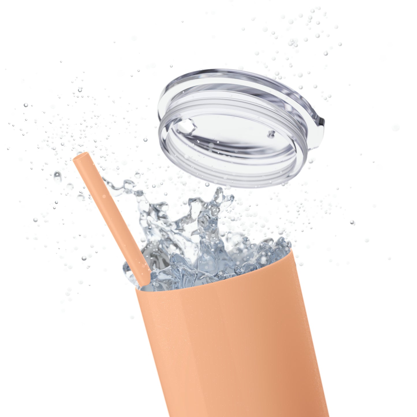 Thankful Skinny Tumbler with Straw, 20oz