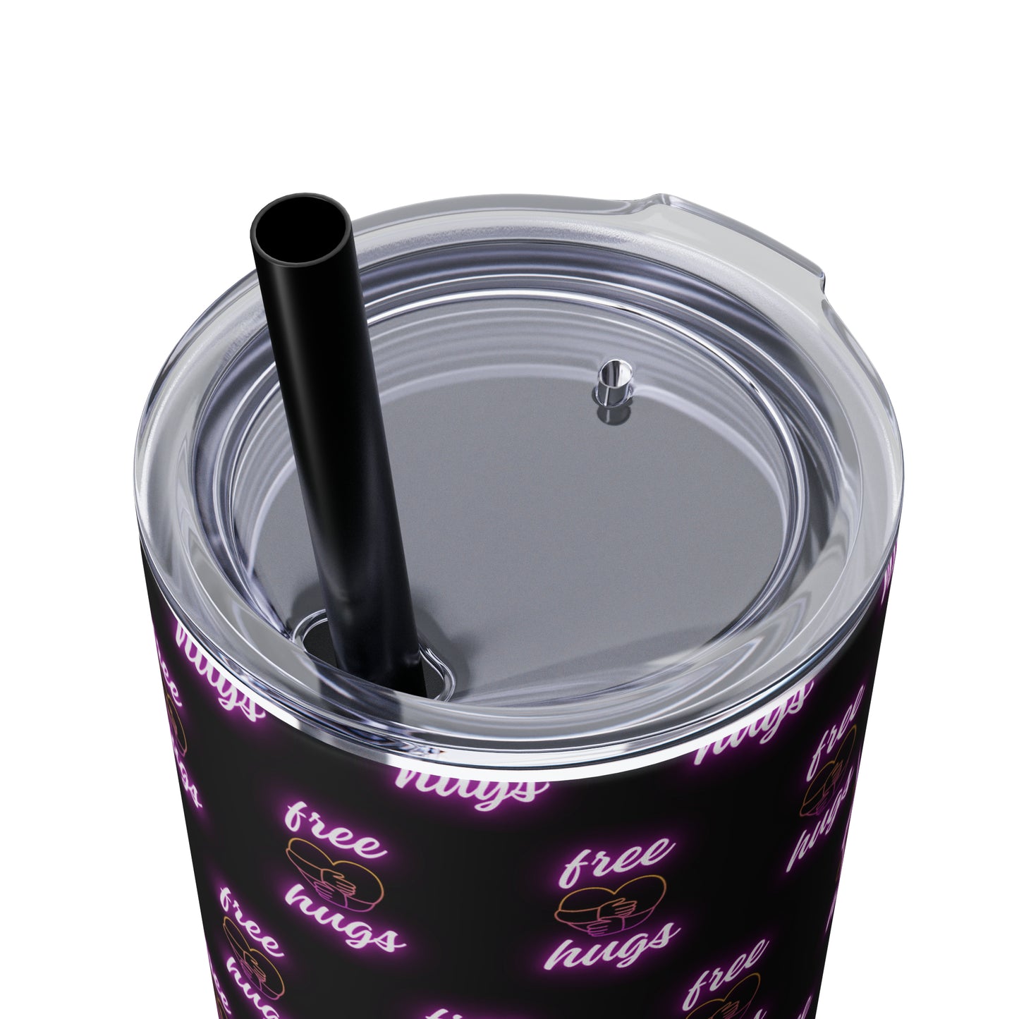 Free Hugs Skinny Tumbler with Straw, 20oz