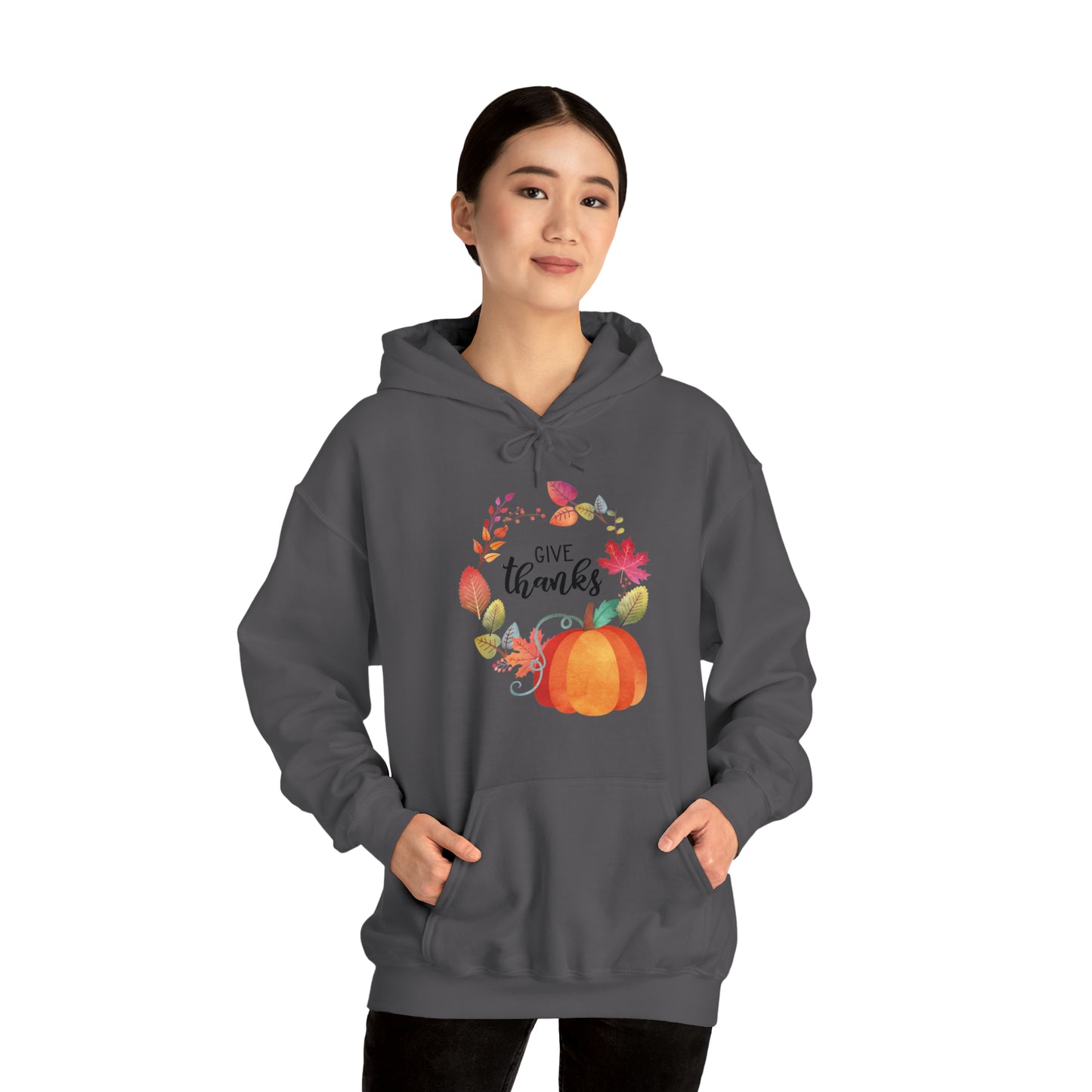 Give Thanks Unisex Hooded Sweatshirt