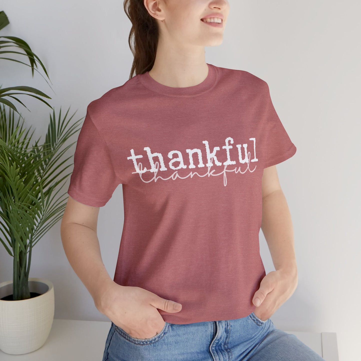 Thankful Unisex Jersey Short Sleeve Tee