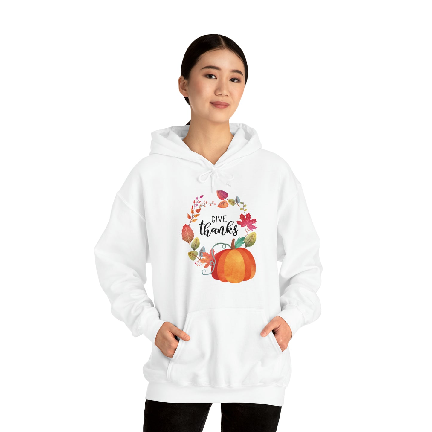 Give Thanks Unisex Hooded Sweatshirt