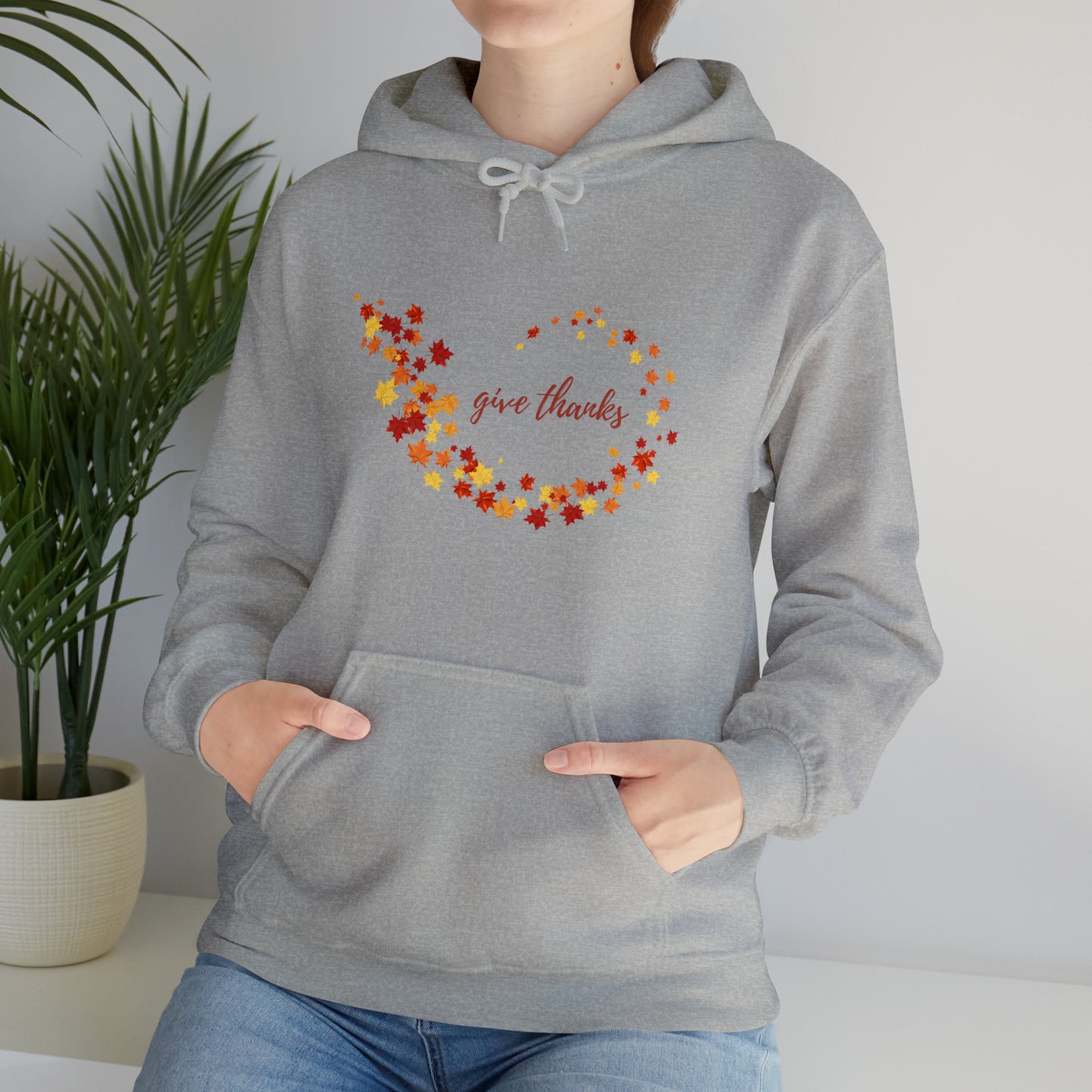 Give Thanks Unisex Hooded Sweatshirt