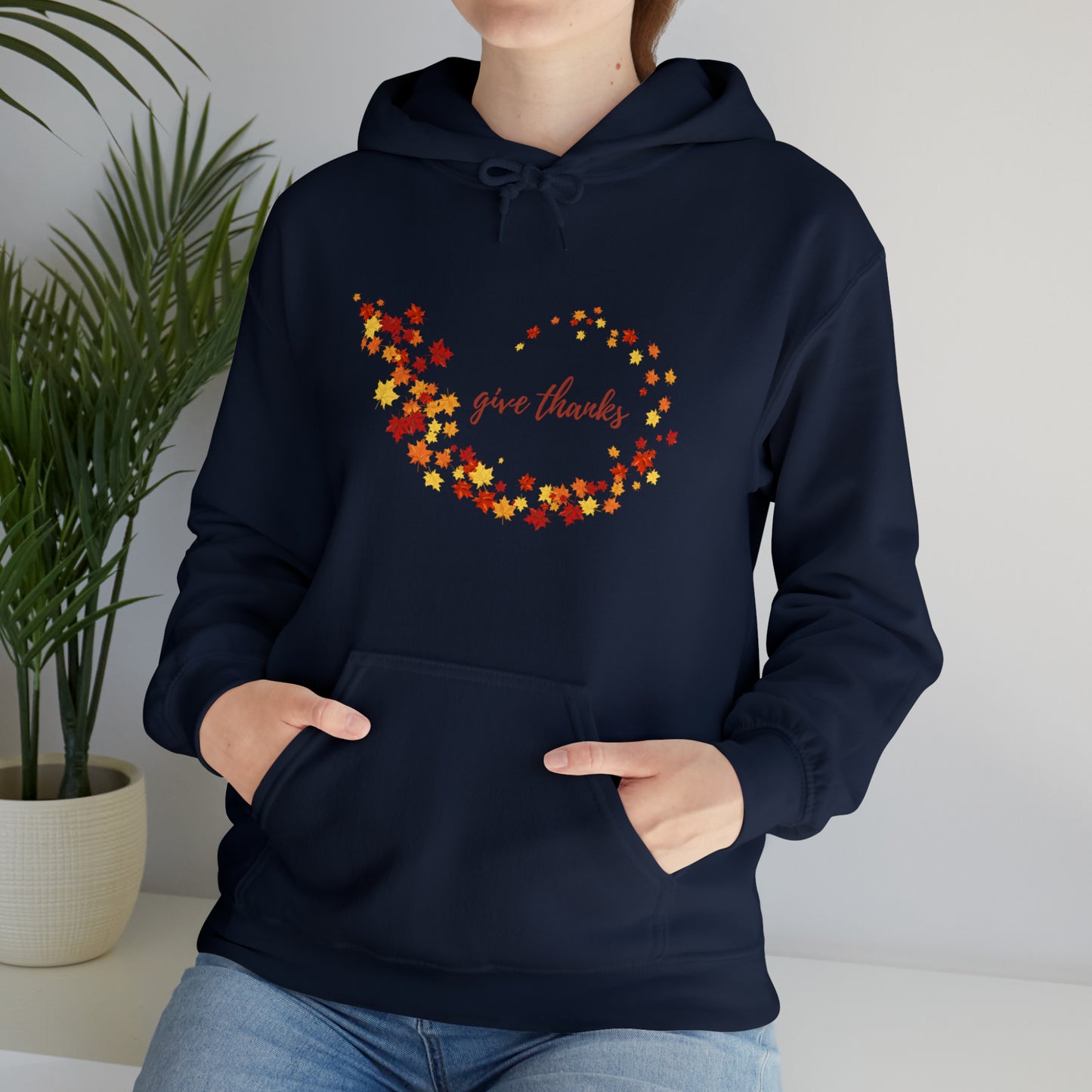 Give Thanks Unisex Hooded Sweatshirt