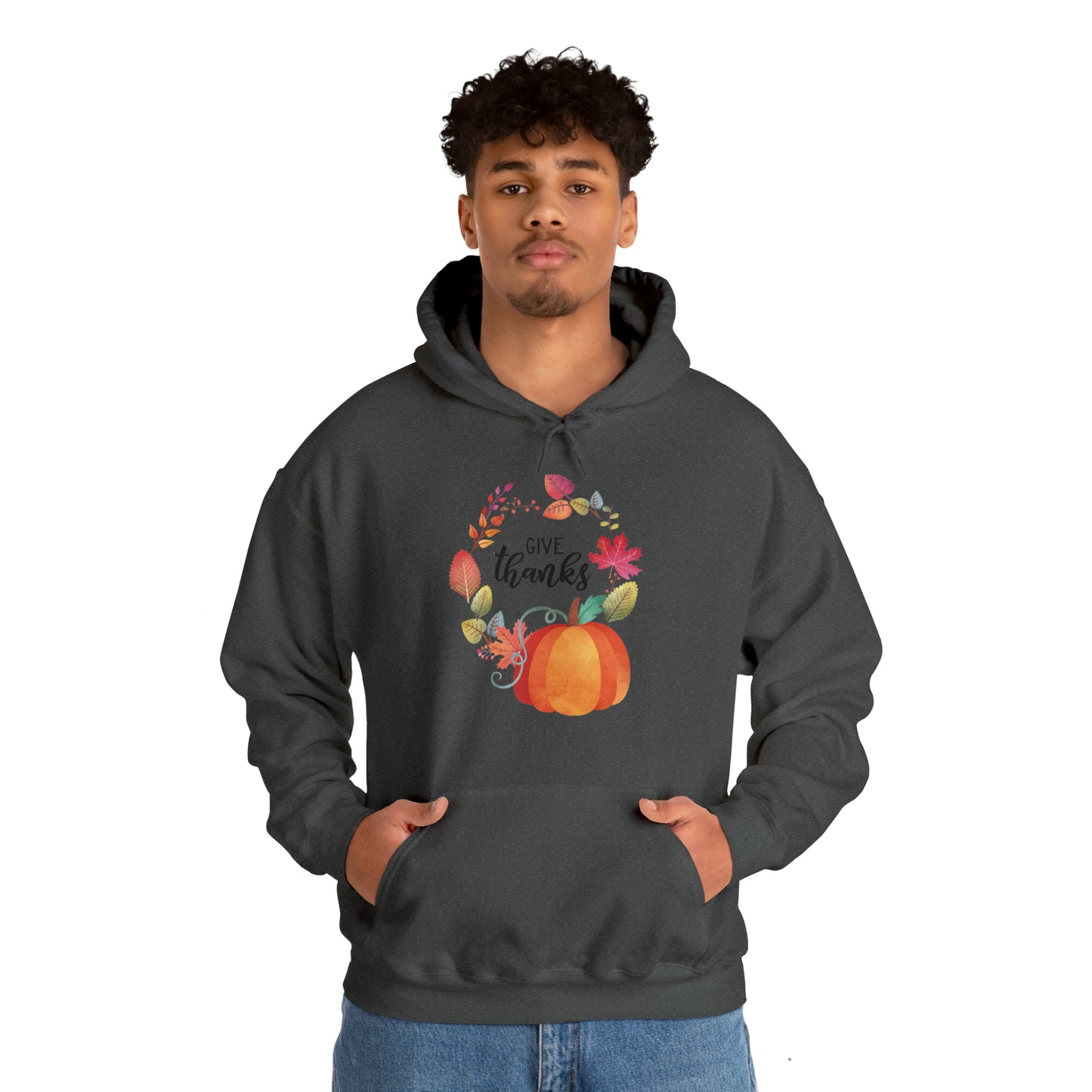 Give Thanks Unisex Hooded Sweatshirt