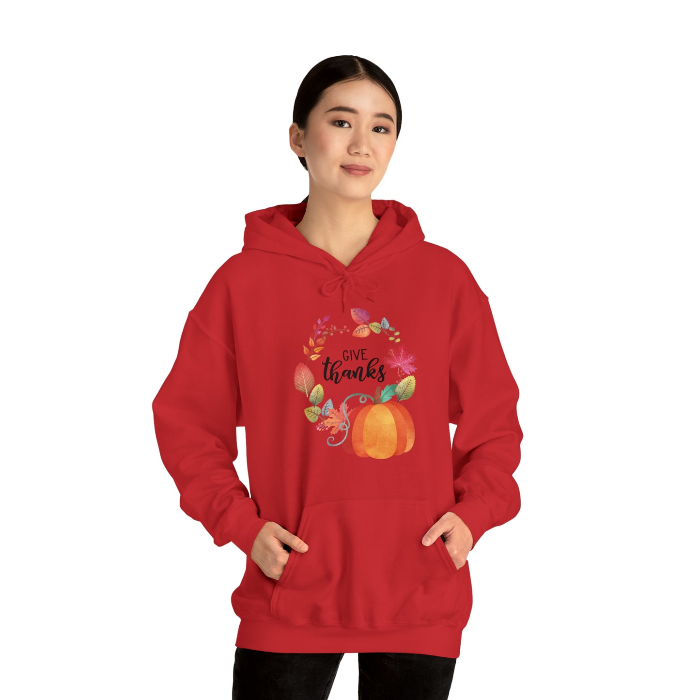Give Thanks Unisex Hooded Sweatshirt