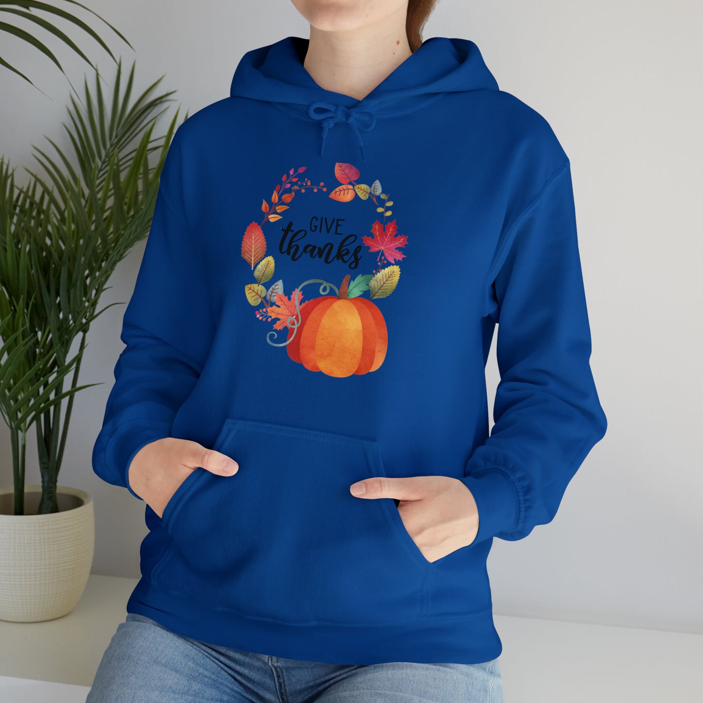 Give Thanks Unisex Hooded Sweatshirt