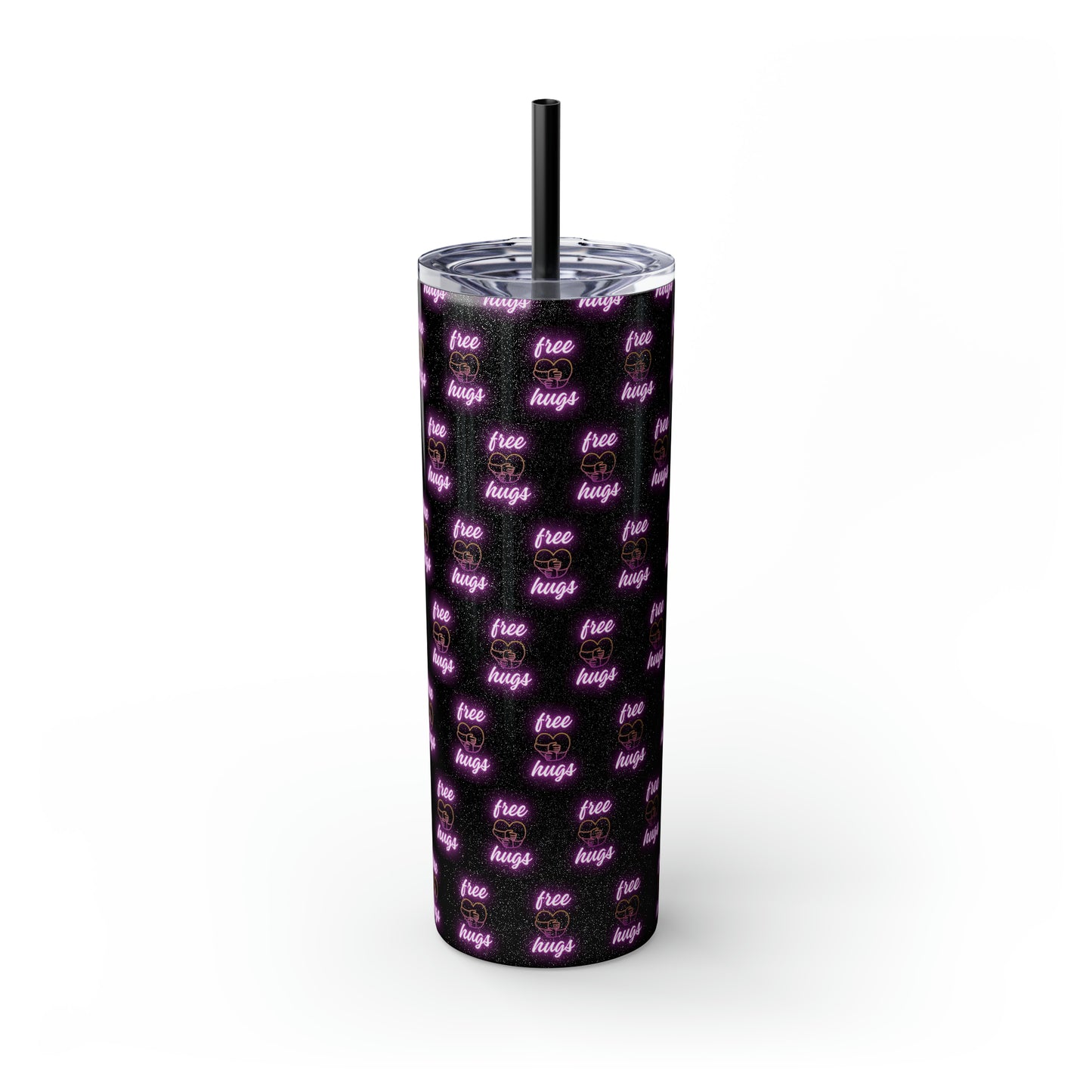 Free Hugs Skinny Tumbler with Straw, 20oz