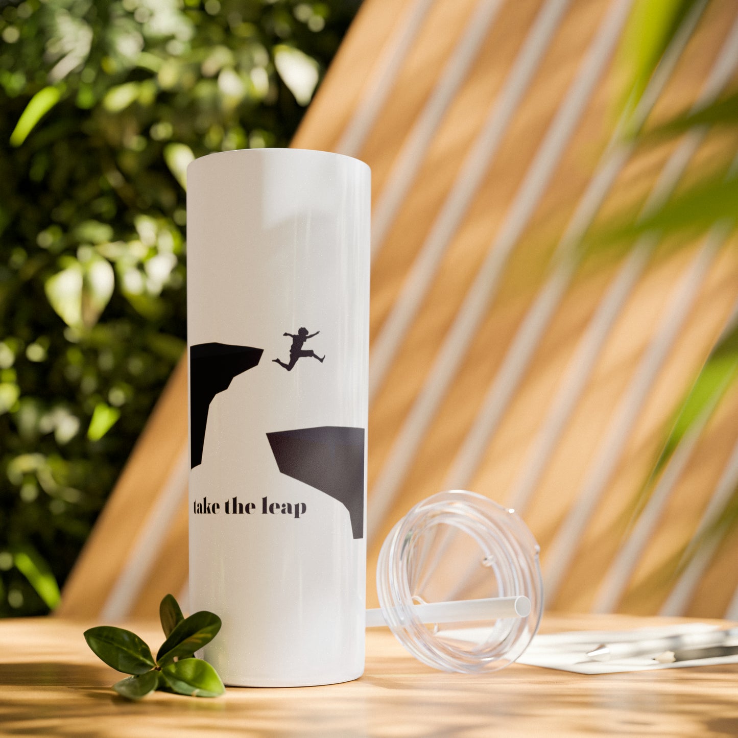 Take the Leap Skinny Tumbler with Straw, 20oz