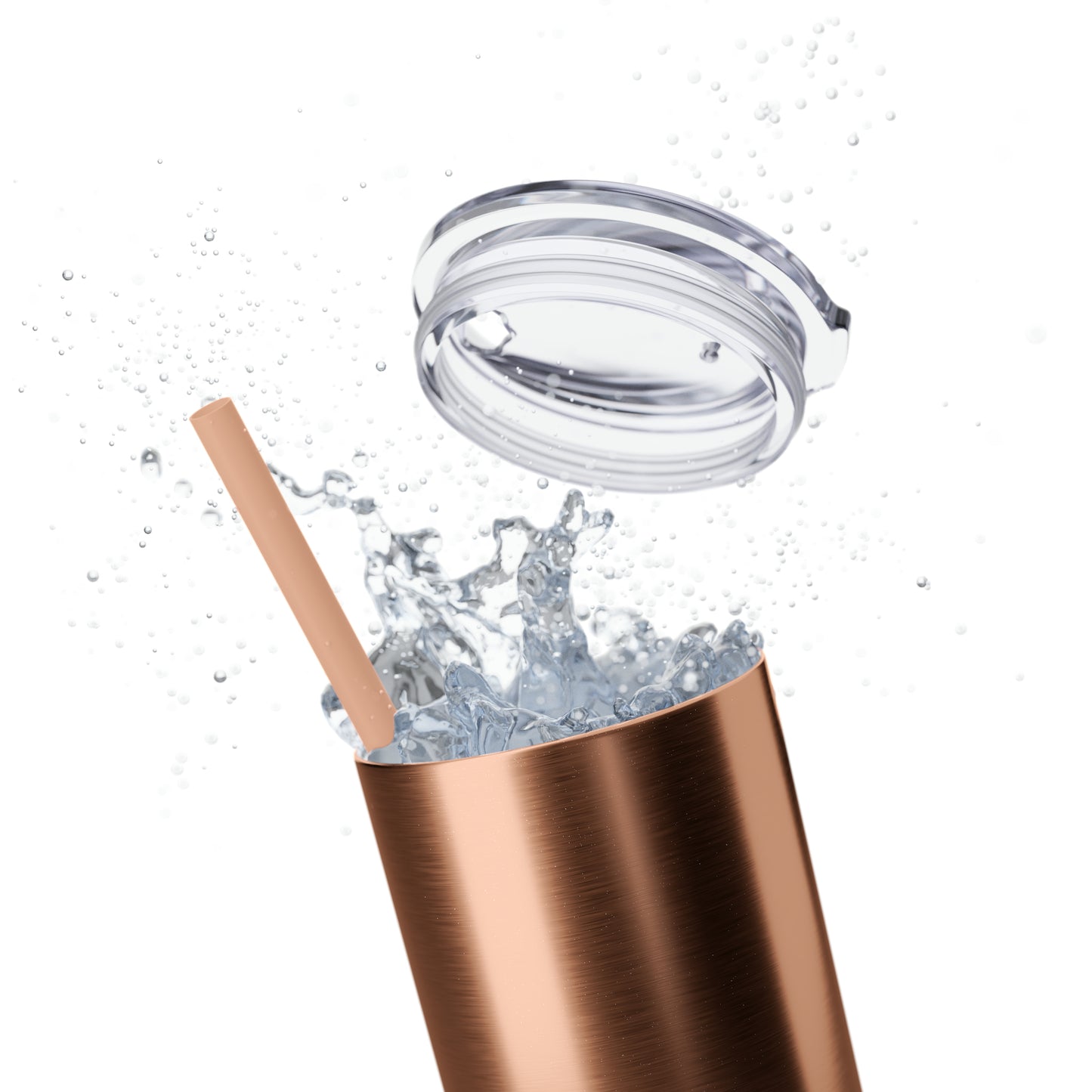 Thankful Skinny Tumbler with Straw, 20oz