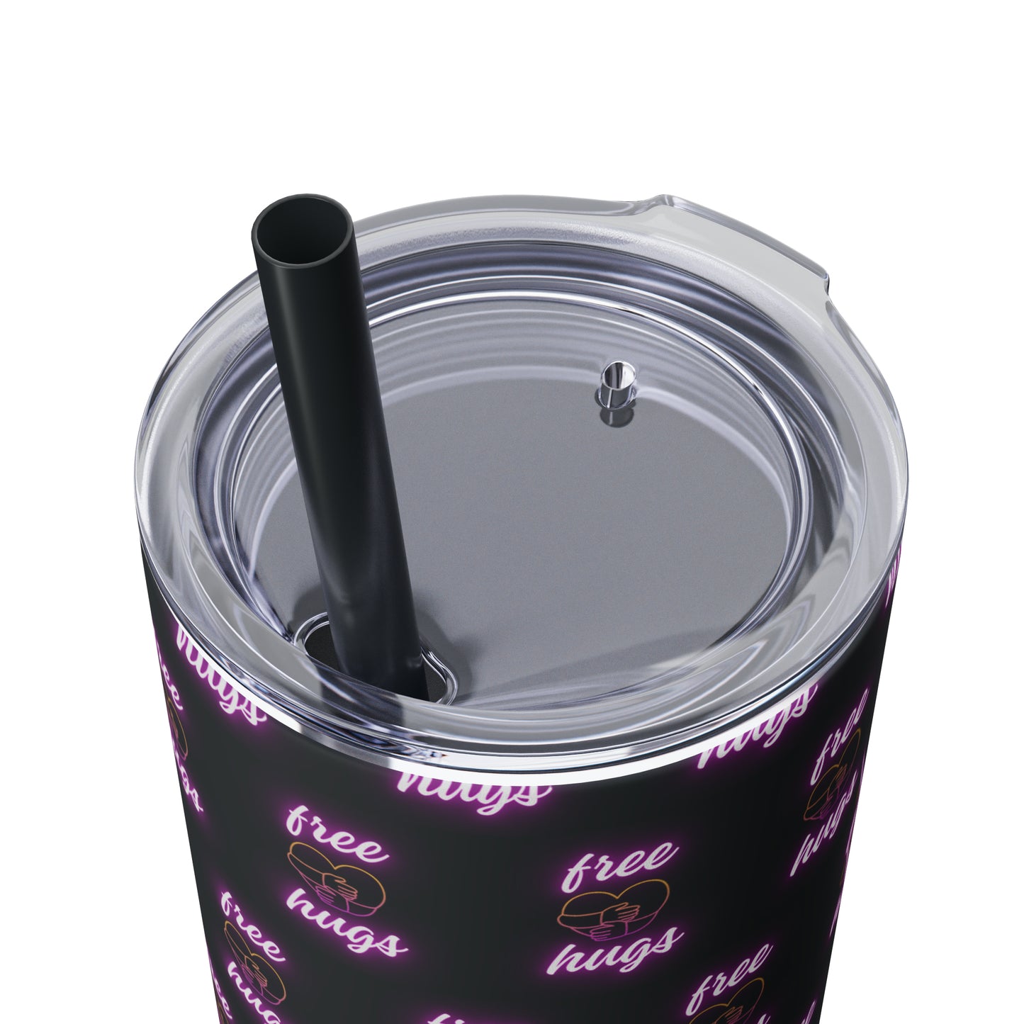 Free Hugs Skinny Tumbler with Straw, 20oz