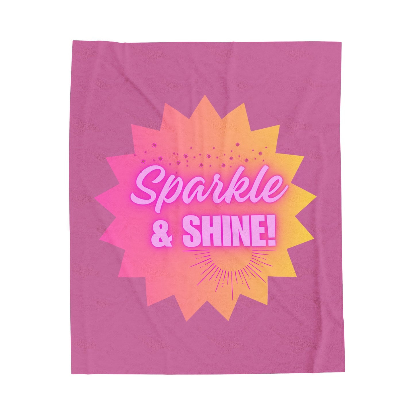Sparkle & Shine Plush Blanket (Pink)
