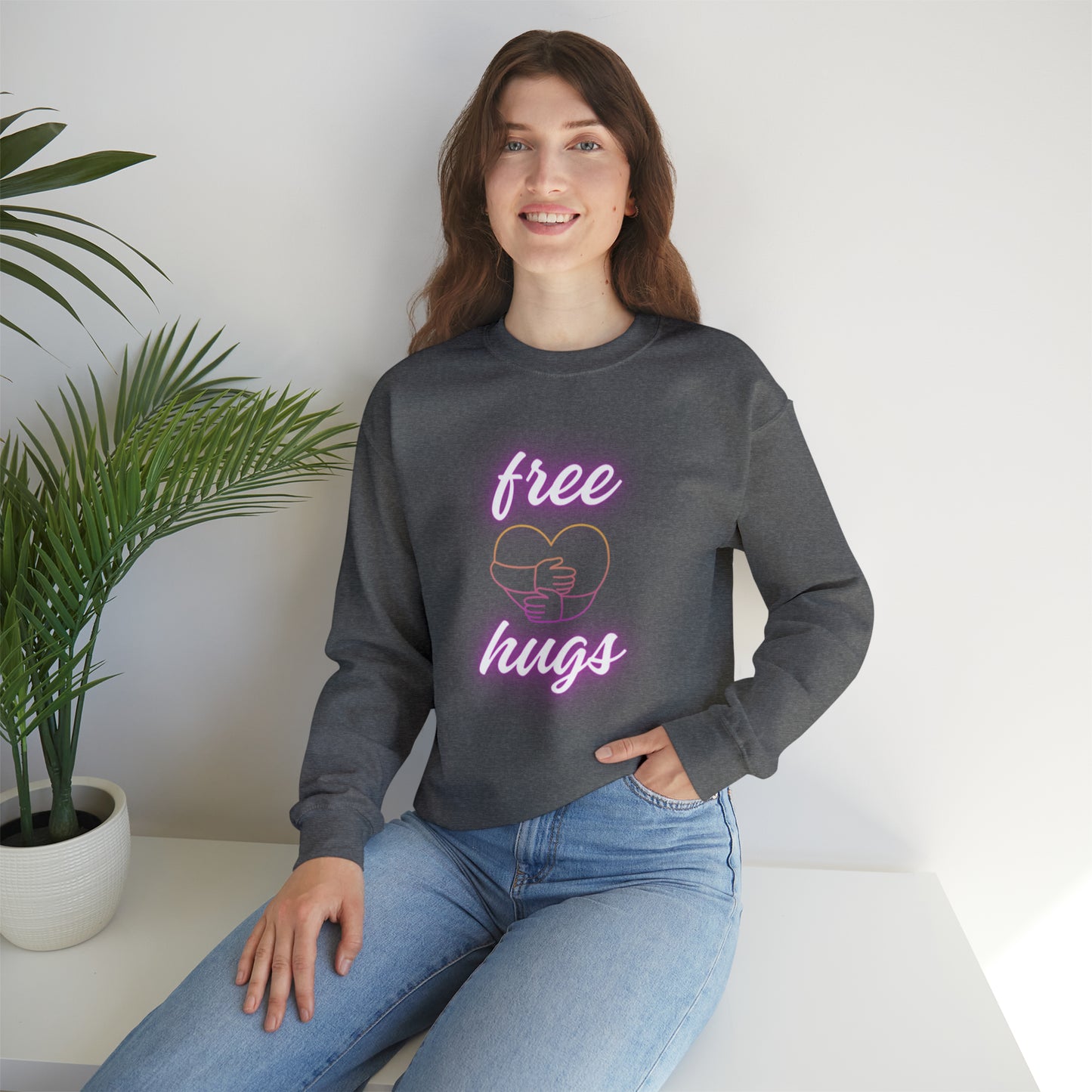 Free Hugs Unisex Crewneck Sweatshirt
