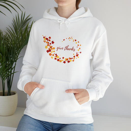 Give Thanks Unisex Hooded Sweatshirt