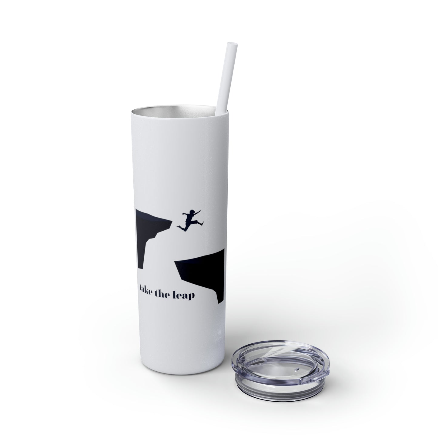 Take the Leap Skinny Tumbler with Straw, 20oz