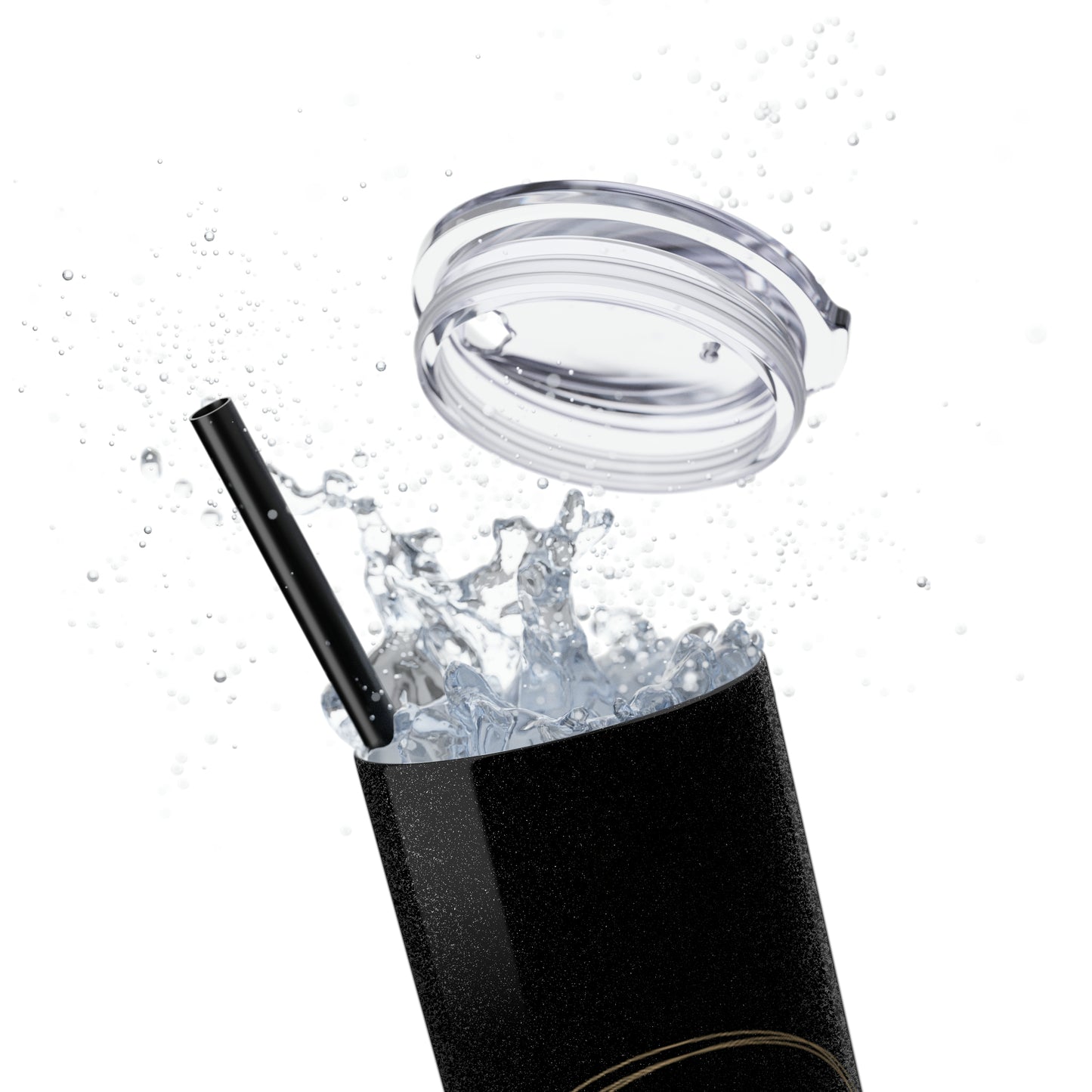 Enchanted Gifts & Crafts Skinny Tumbler with Straw, 20oz