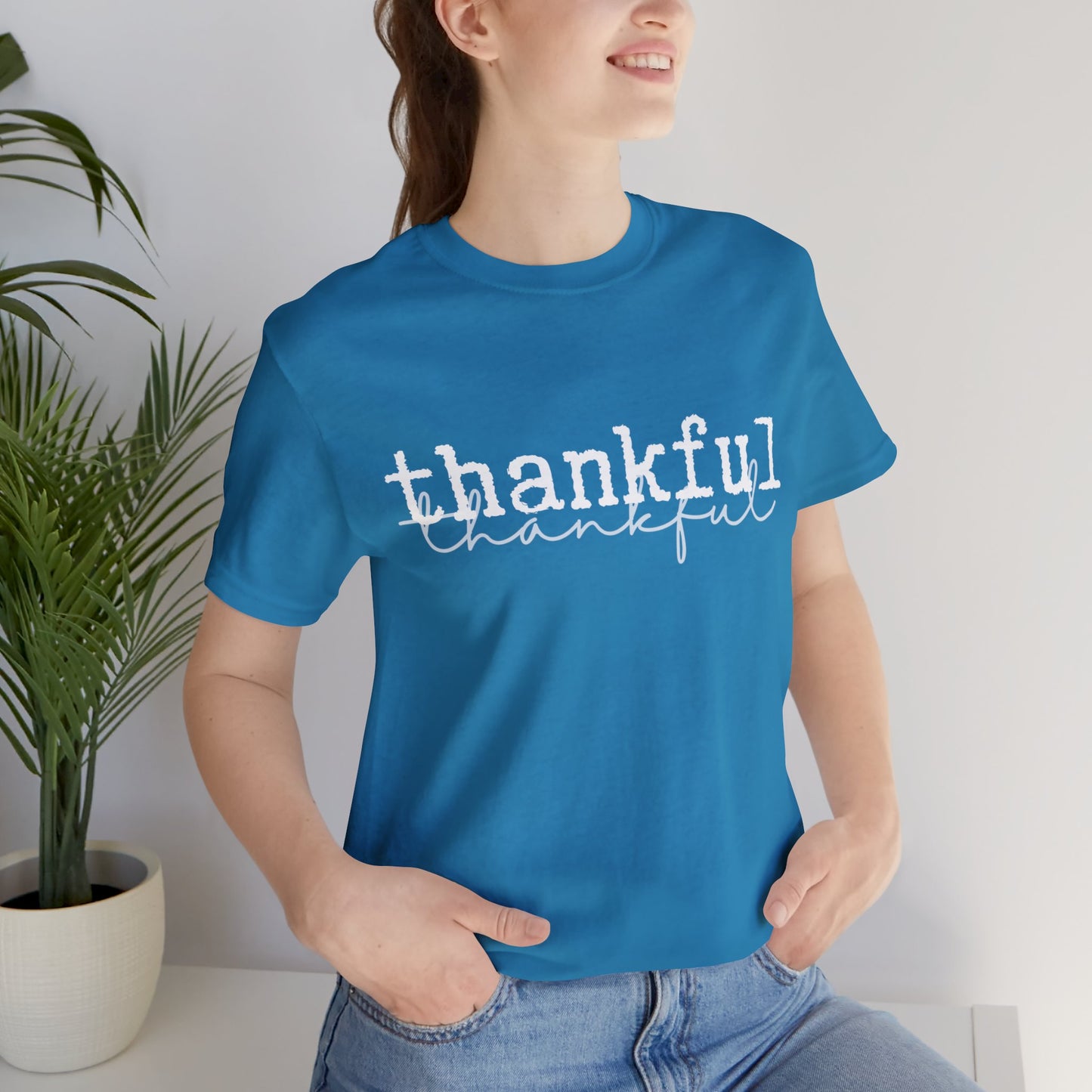 Thankful Unisex Jersey Short Sleeve Tee