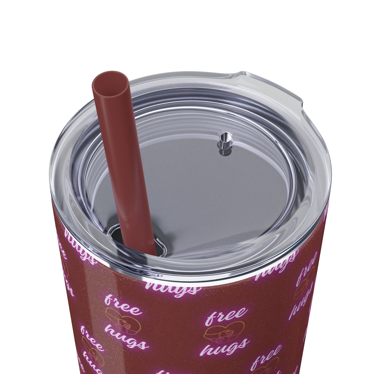 Free Hugs Skinny Tumbler with Straw, 20oz