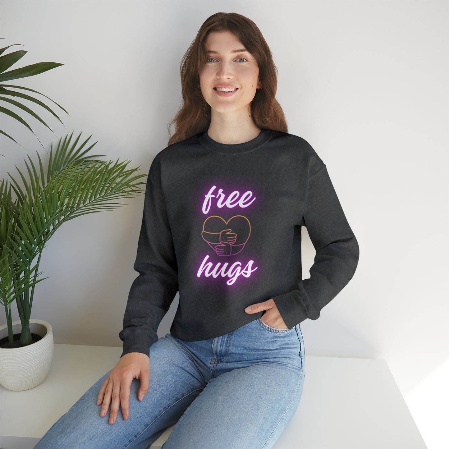 Free Hugs Unisex Crewneck Sweatshirt