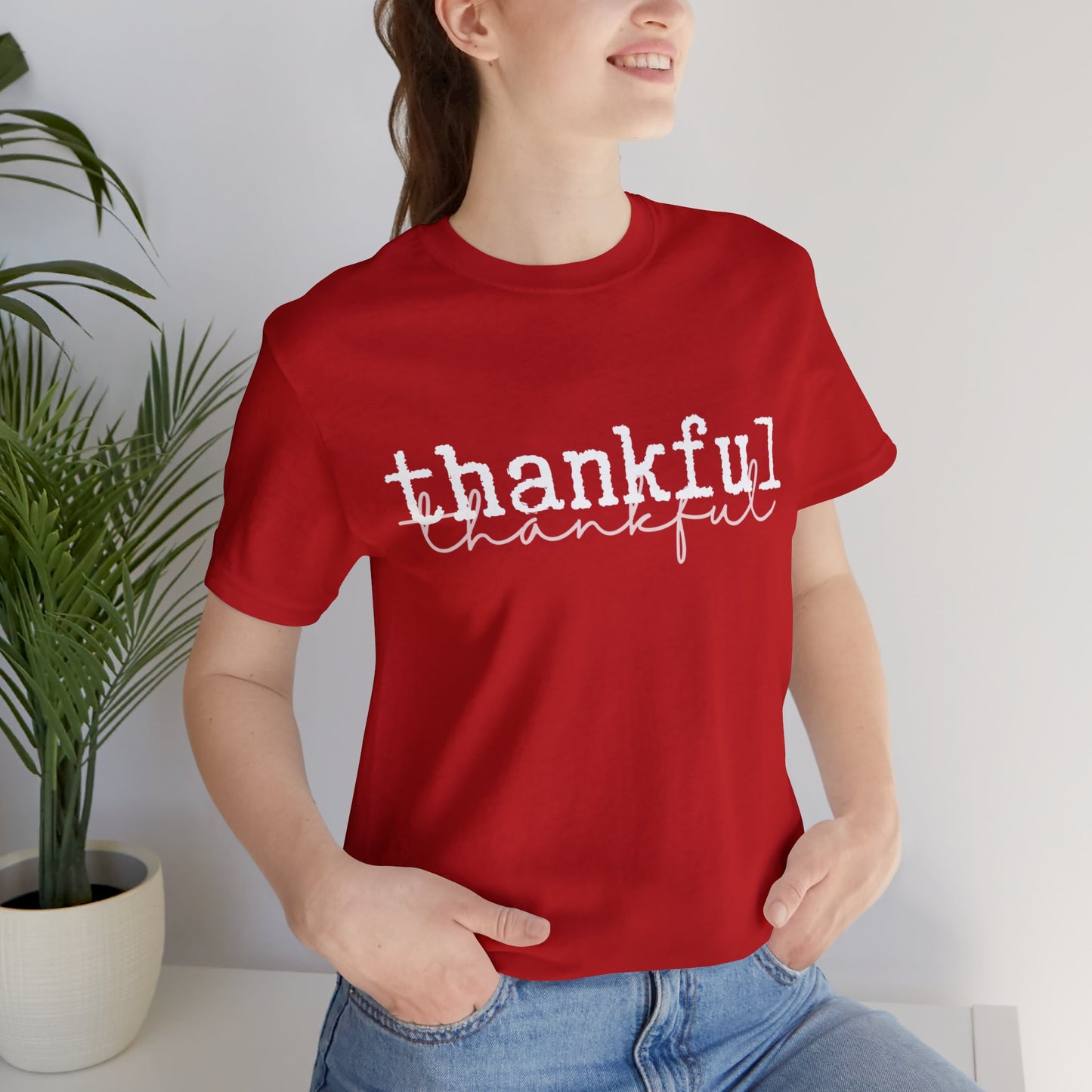 Thankful Unisex Jersey Short Sleeve Tee
