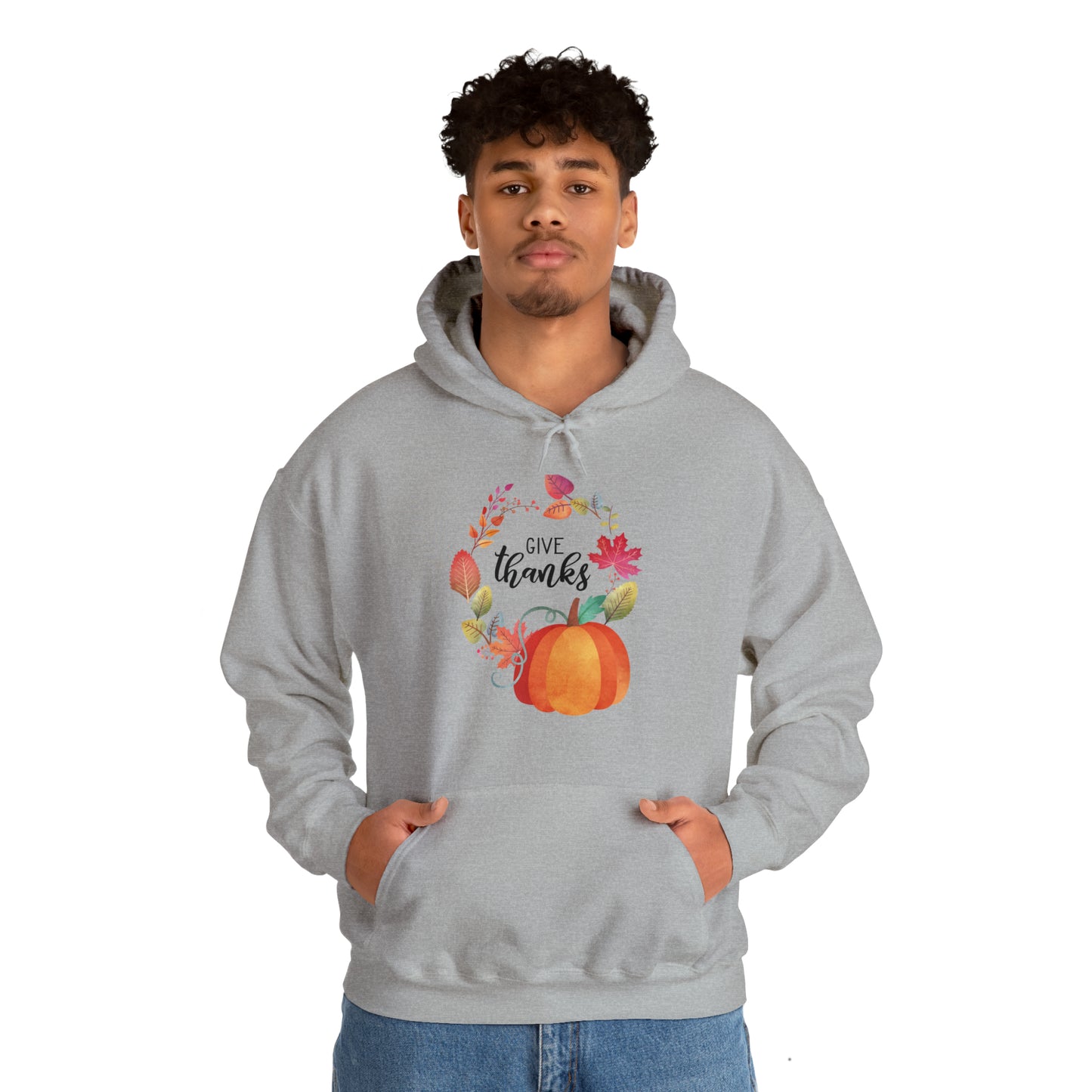 Give Thanks Unisex Hooded Sweatshirt
