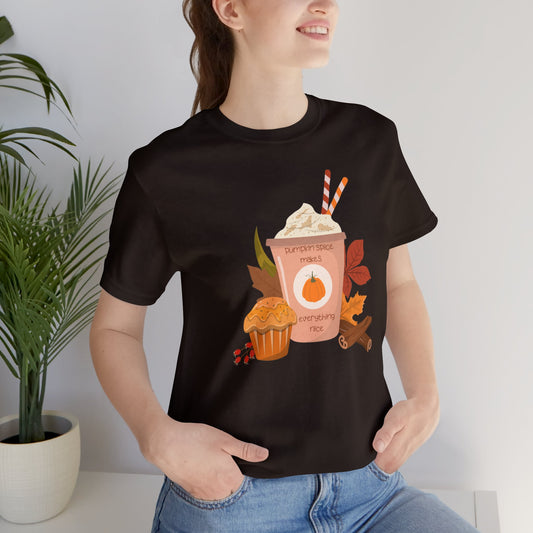 Pumpkin Spice Unisex Jersey Short Sleeve Tee