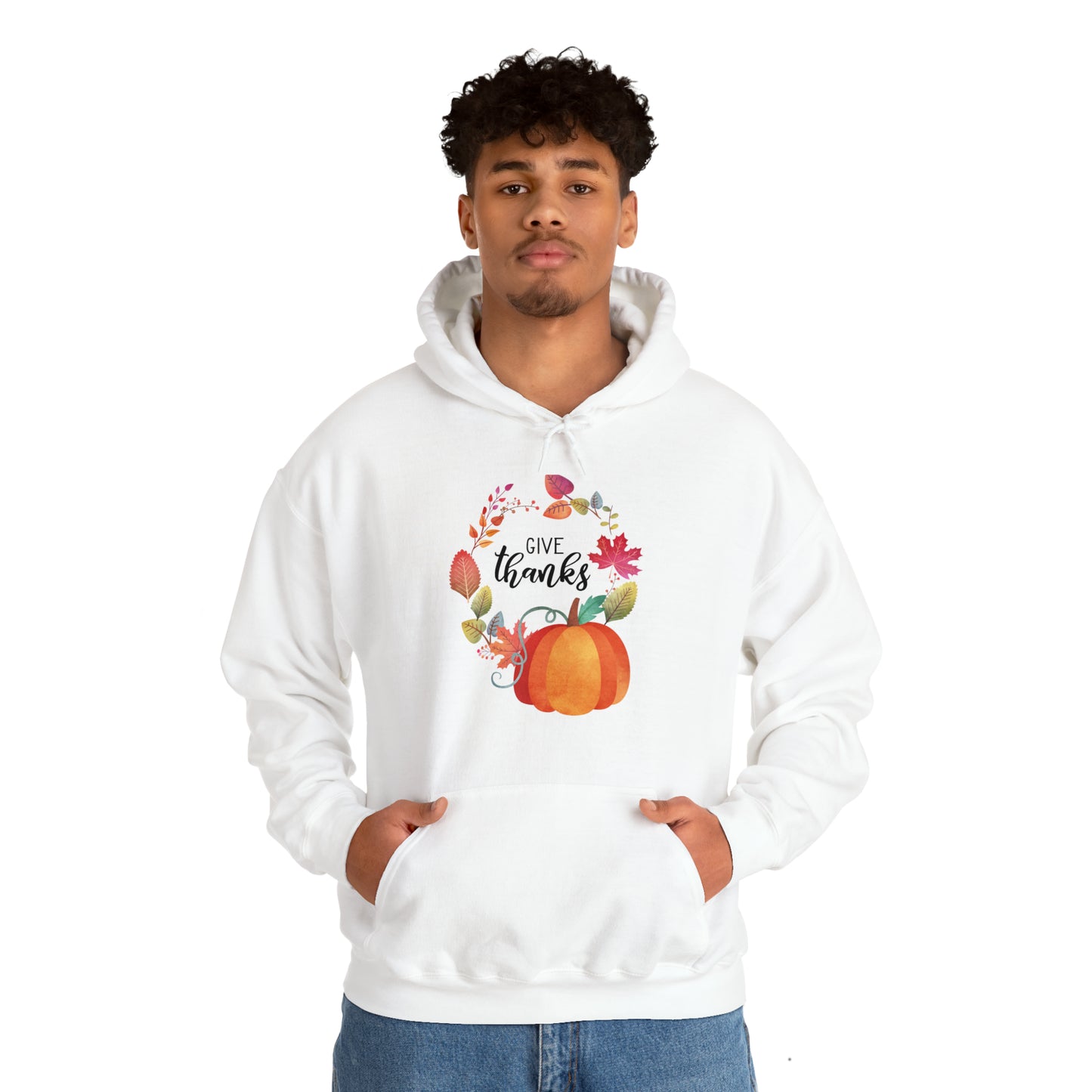 Give Thanks Unisex Hooded Sweatshirt