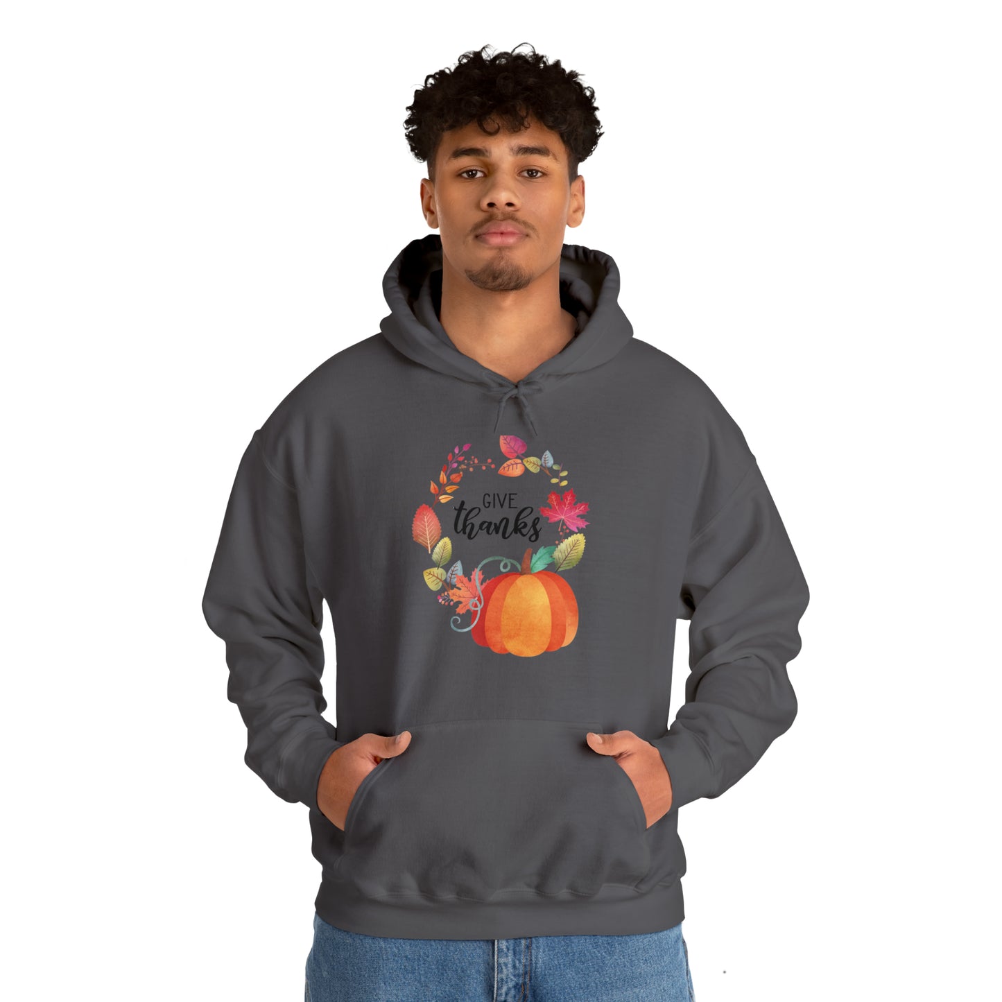 Give Thanks Unisex Hooded Sweatshirt