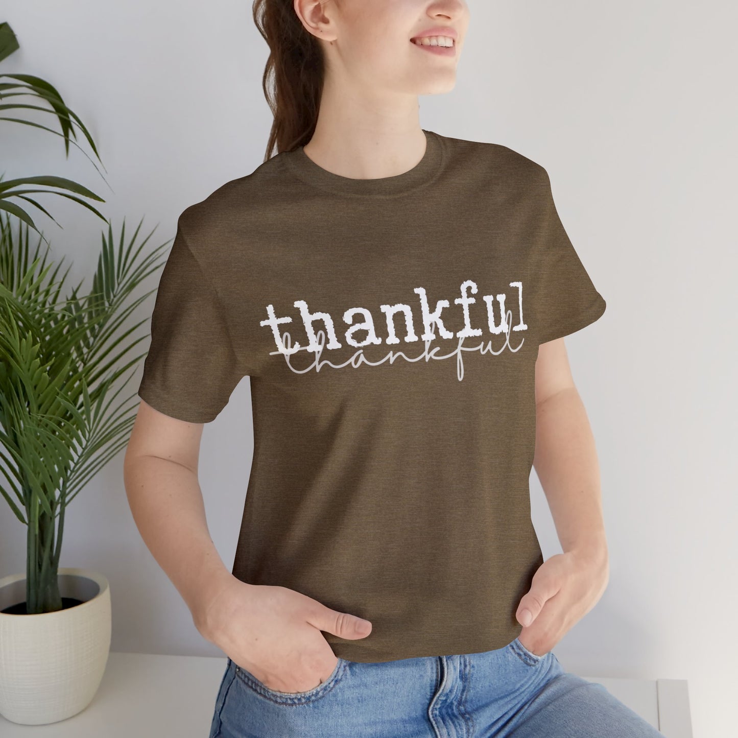 Thankful Unisex Jersey Short Sleeve Tee