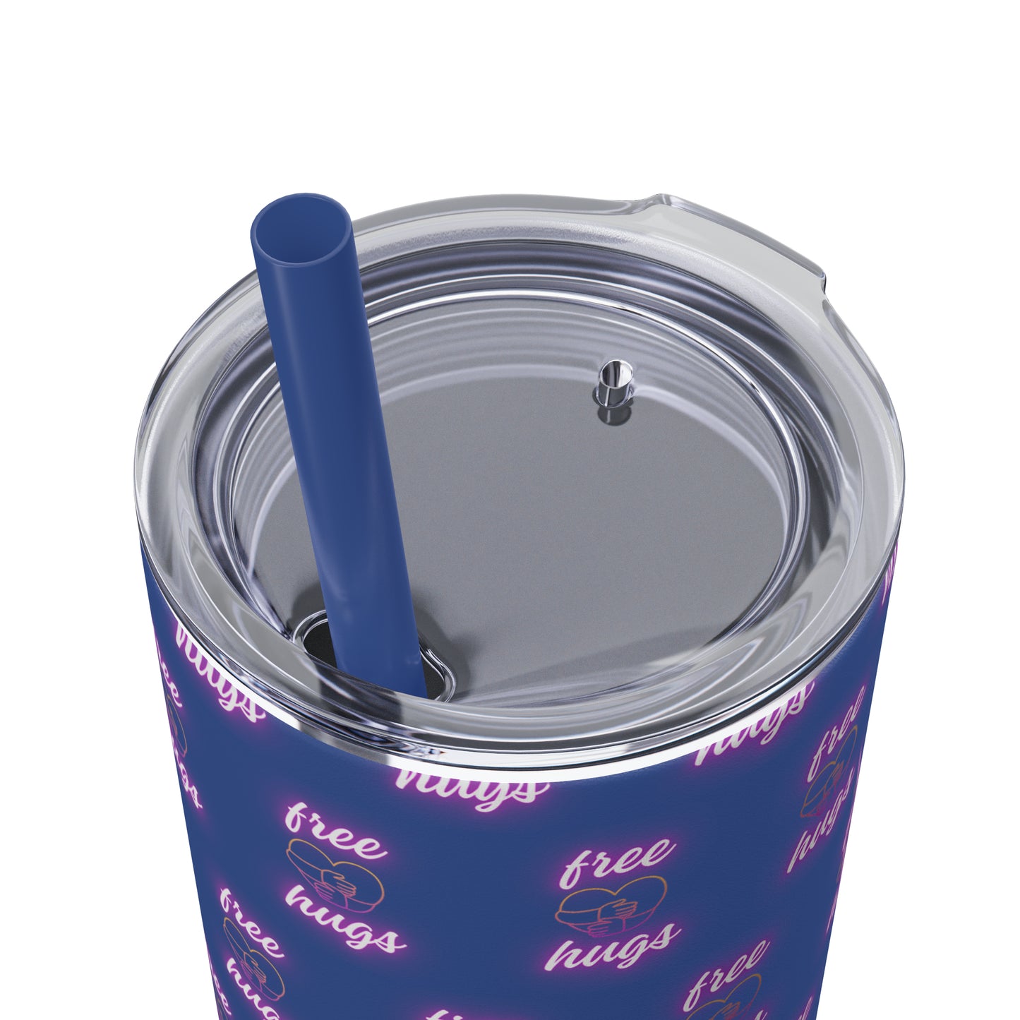 Free Hugs Skinny Tumbler with Straw, 20oz