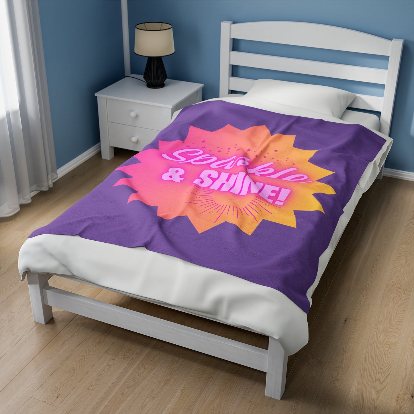 Sparkle & Shine Plush Blanket (Purple)
