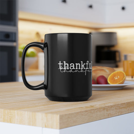 Thankful Mug 15oz (Black)