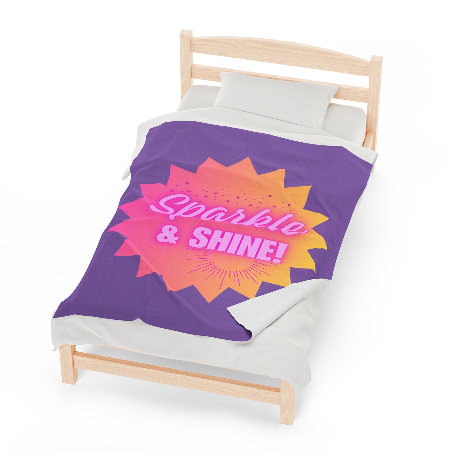 Sparkle & Shine Plush Blanket (Purple)